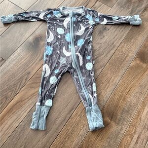 Little Sleepies Blue To the Moon & Back Zippy